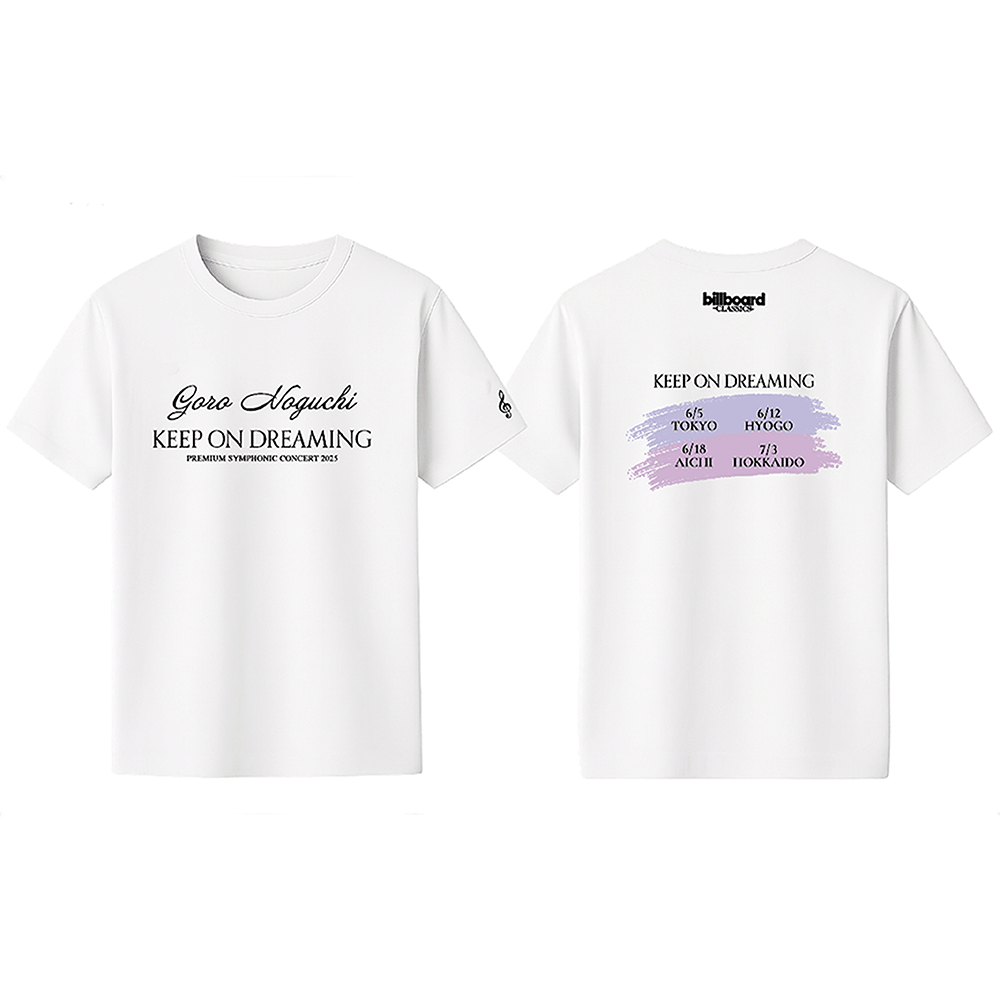 billboard classics×野口五郎】KEEP ON DREAMING Tシャツ_白 – Shop billboard classics×野口五郎】KEEP ON DREAMING Tシャツ_白 – Shop